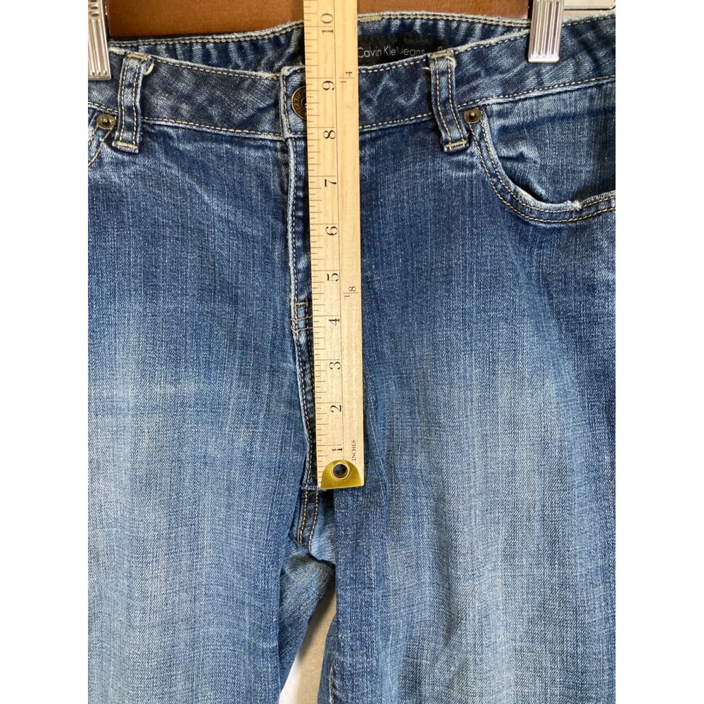 Y2K Classic Calvin Klein Jeans Womens 10 Blue Bootcut Flare Medium Wash Denim - Picture 8 of 12